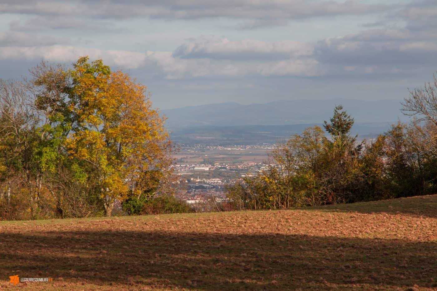 Vue sur clermont depuis les hauts de Durtol