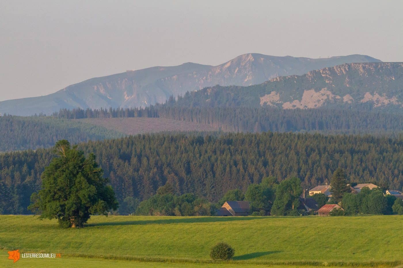 Depuis Saulzet-le-Froid, vues sur le Massif du Sancy