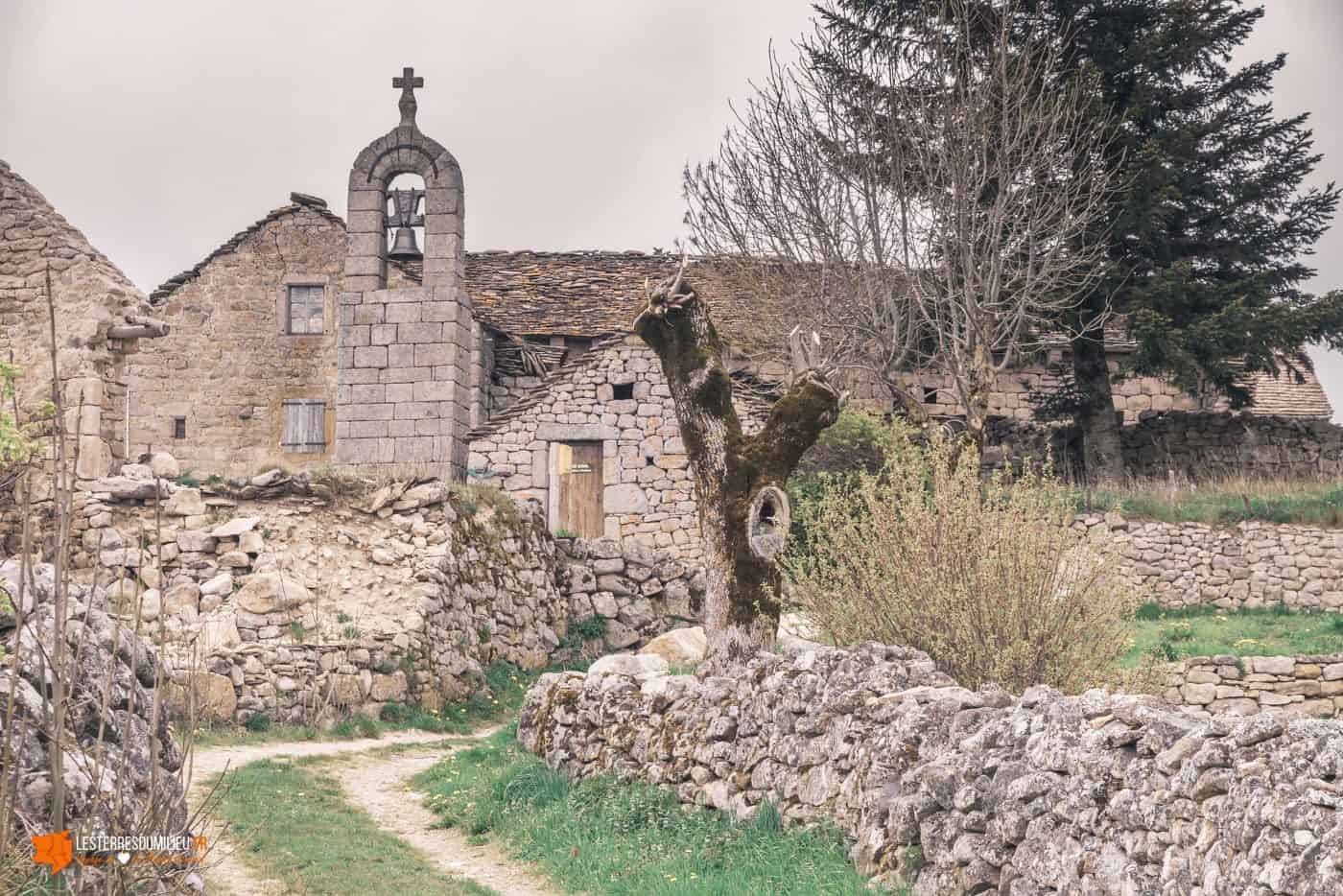 Clocher de Tourmente de la Fage en Lozère