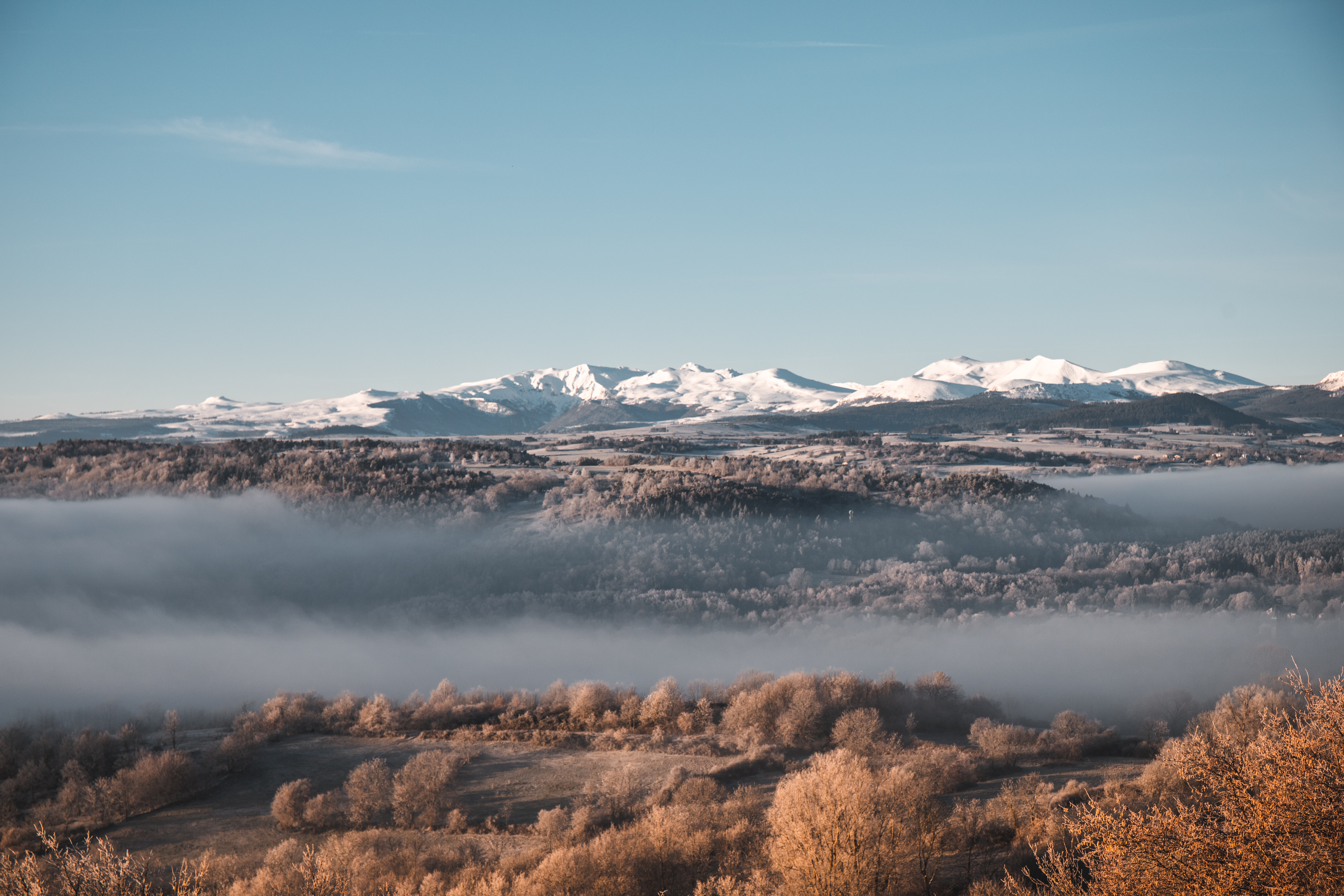 Vue sur le Sancy près d'Aydat