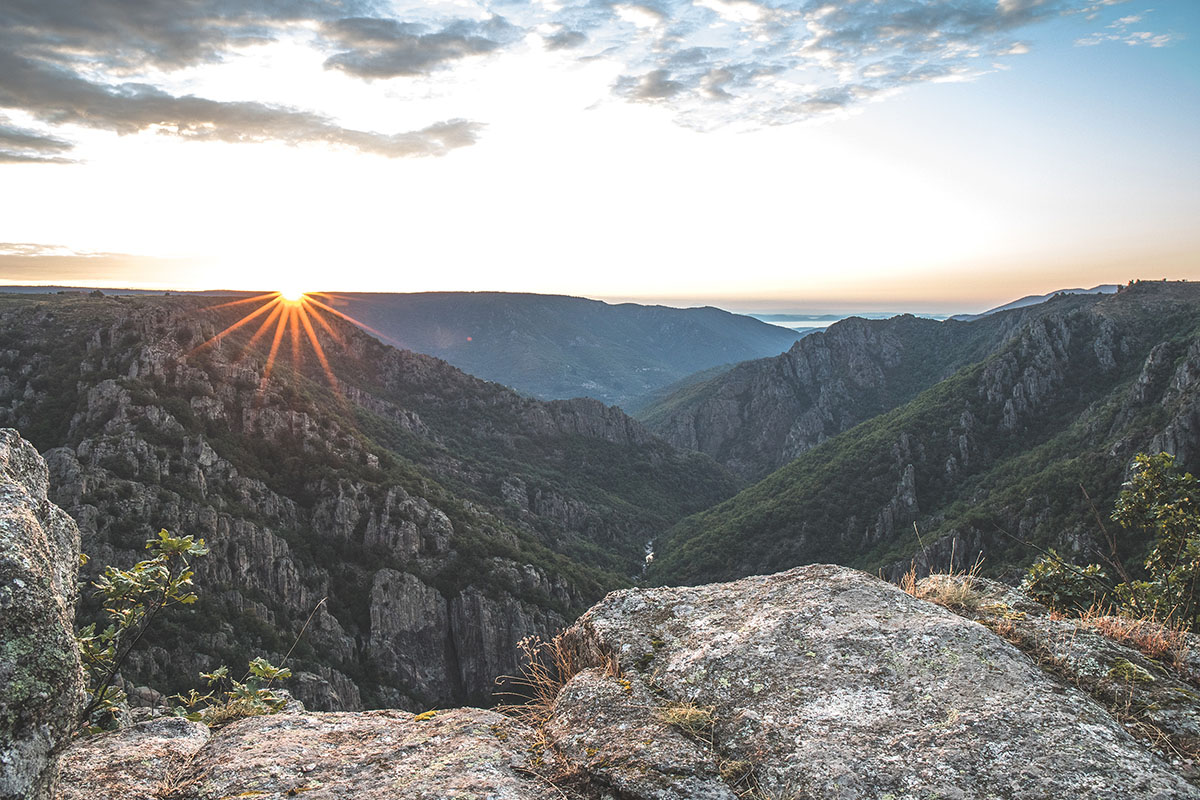 Panorama sur les gorges du Chassezac