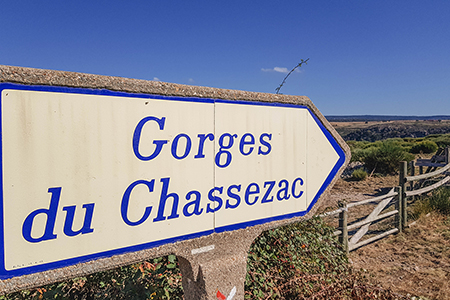 Panneau des gorges du Chassezac