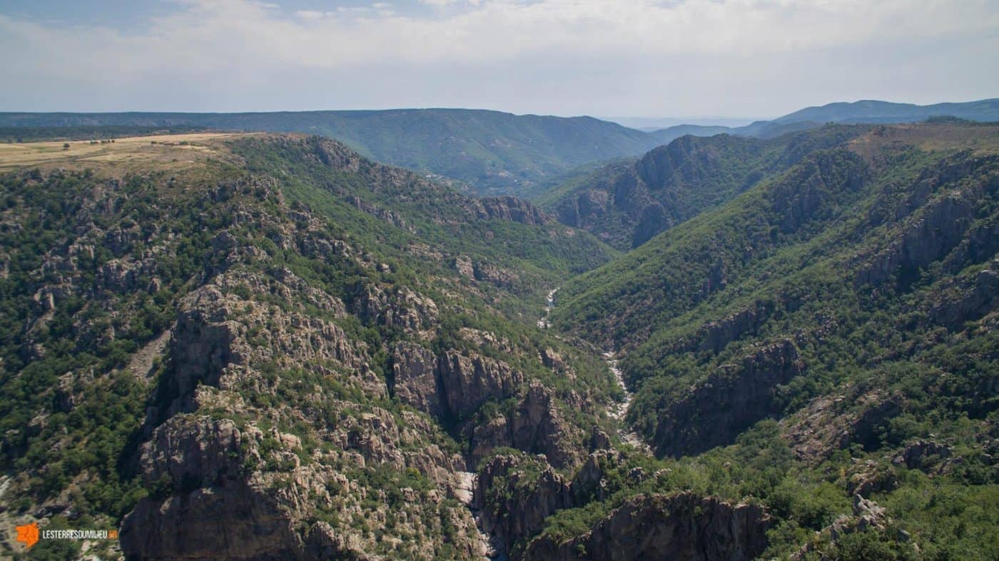 Les gorges du Chassezac vues depuis le belvédère de la Garde-Guérin