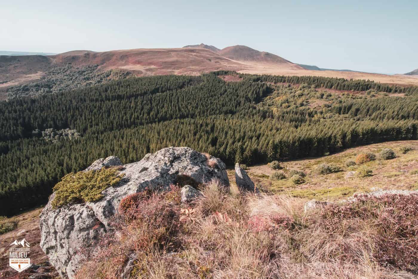 Vue depuis le puy de Baladou dans le Sancy