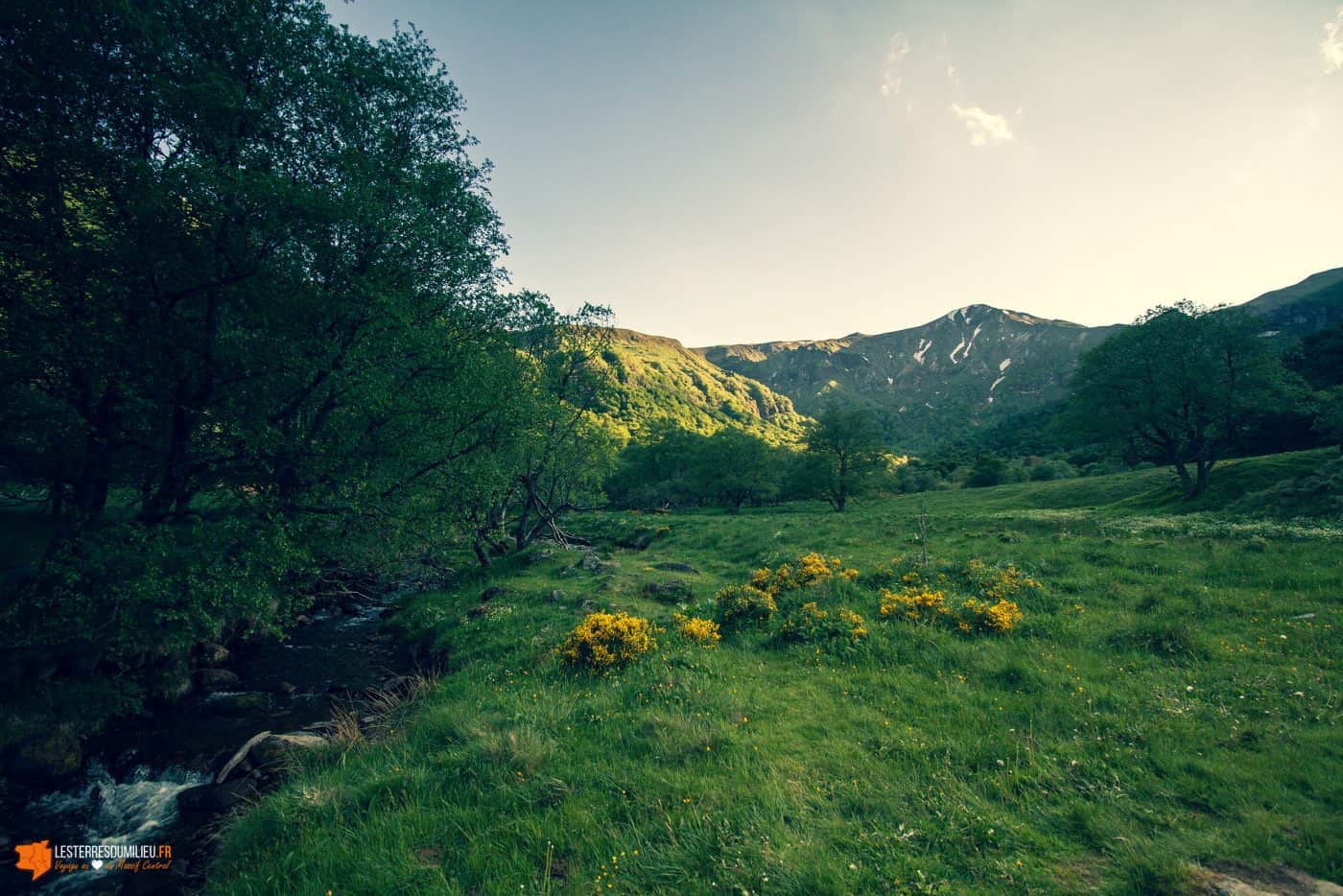 Dernières lueurs sur le fond de la vallée de Chaudefour