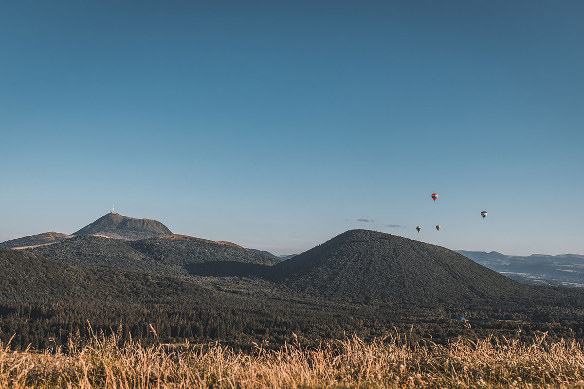 Puy de Dôme, puy Pariou et puy de Côme