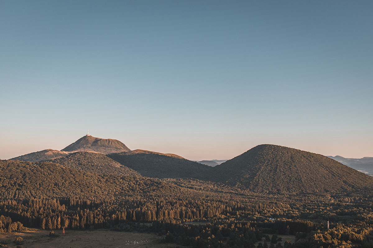Puy de Dôme, puy Pariou et puy de Côme