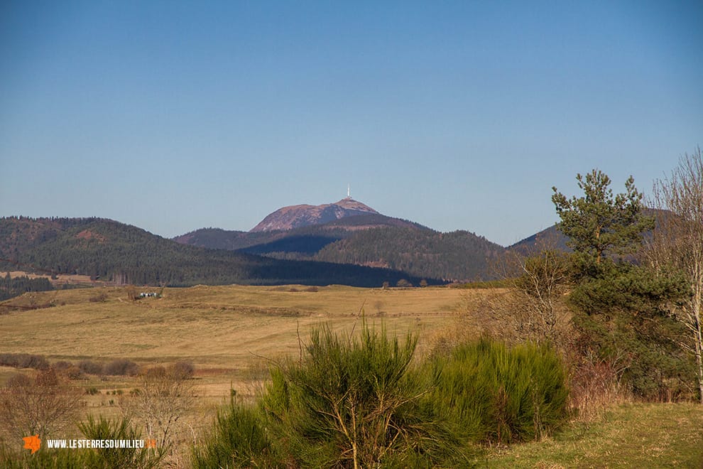 Le puy de Dôme vu depuis la narse d'Espinasse