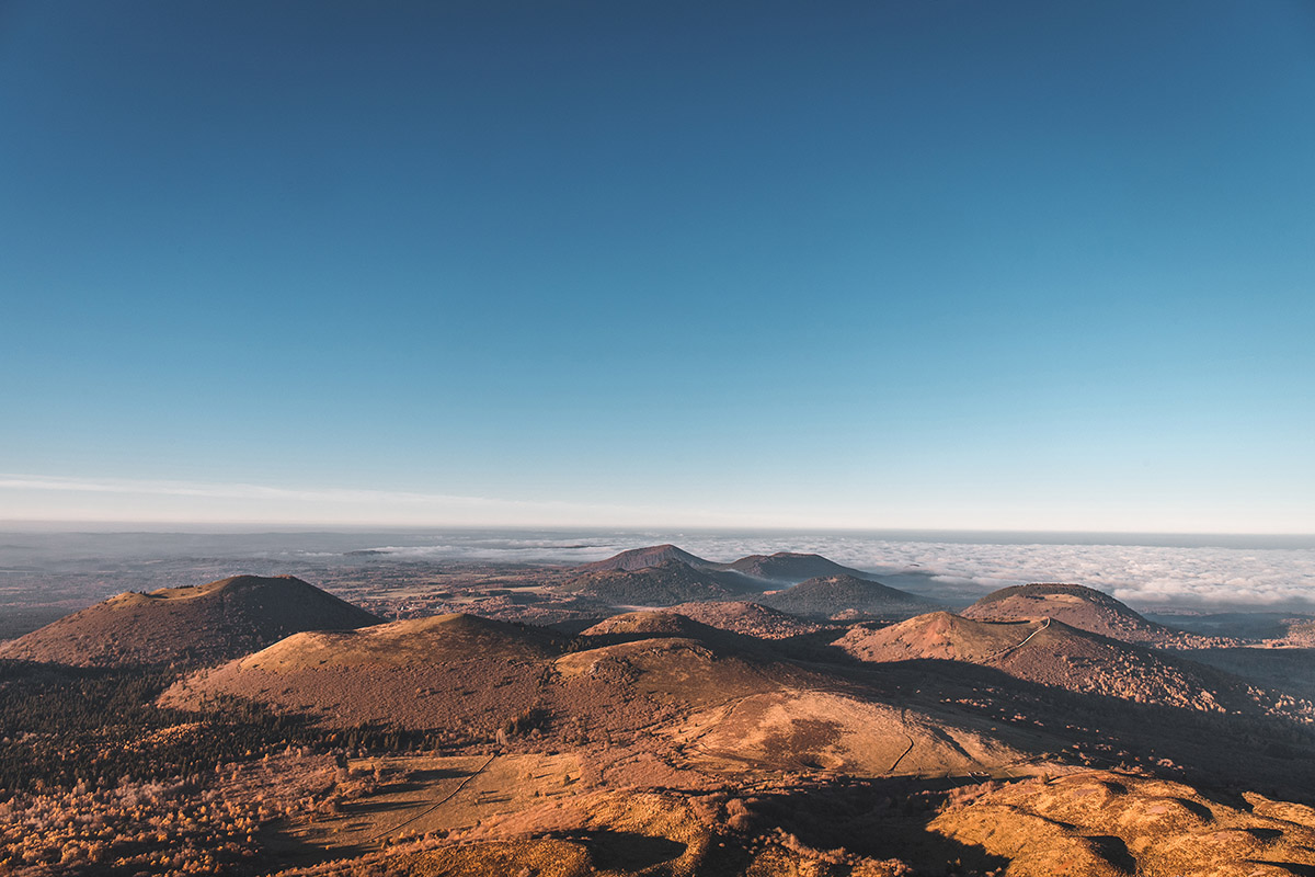 Les volcans de la Chaîne des Puys en Auvergne