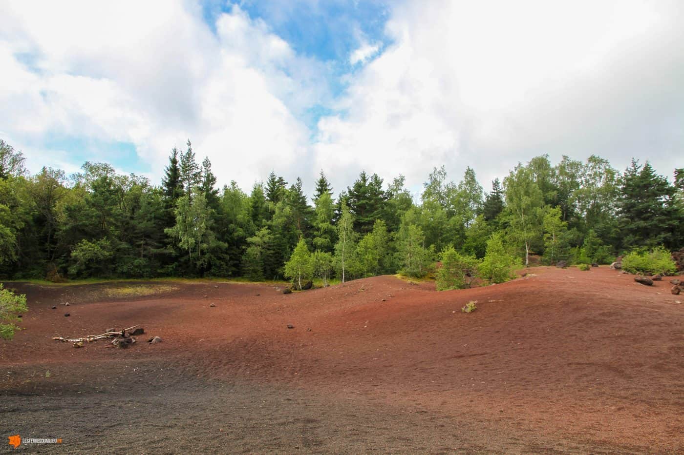 Roche volcanique au pied du Puy de la Vache en Auvergne