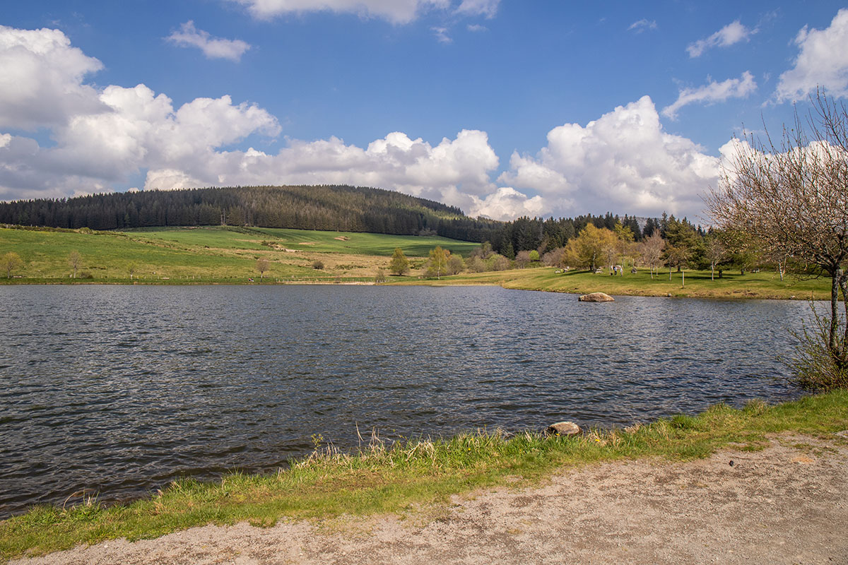 Le plan d'eau du Pré Cohadon à Murat-le-Quaire