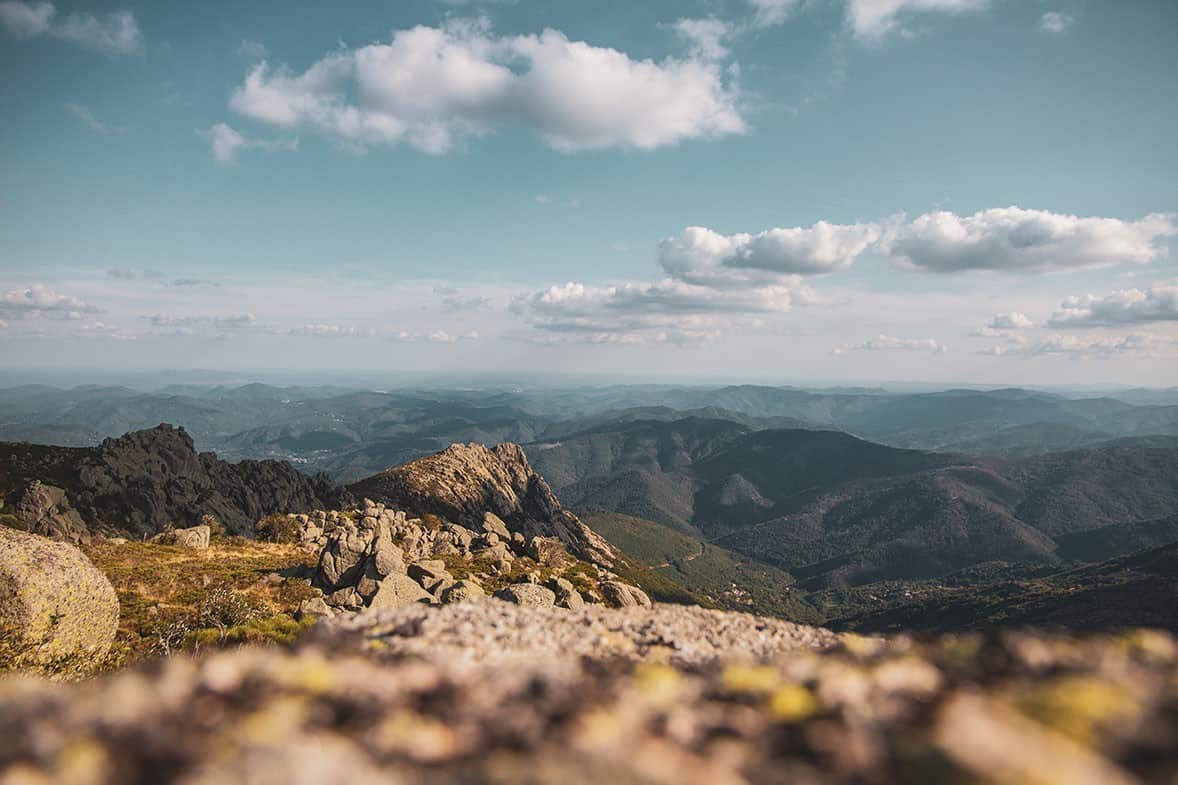 Panorama au-dessus de Vialas en Lozère