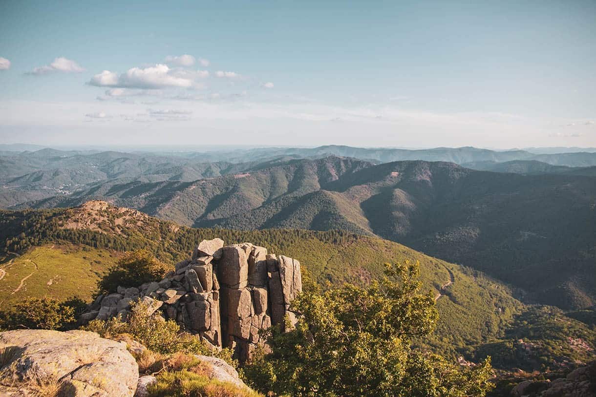 Rochers de Trenze en Lozère