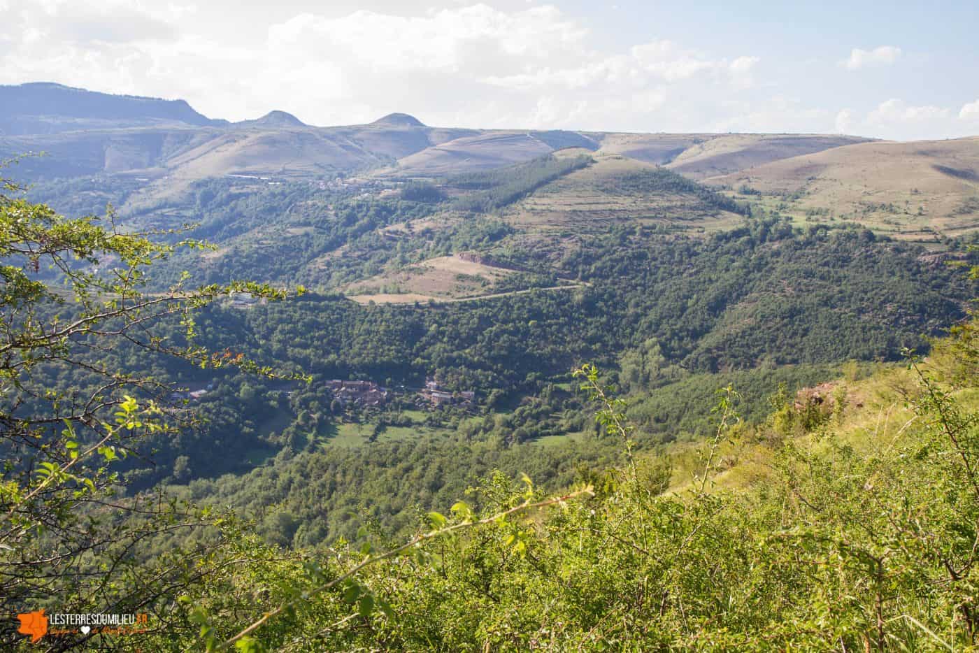 Vue sur les Cévennes depuis Ruas