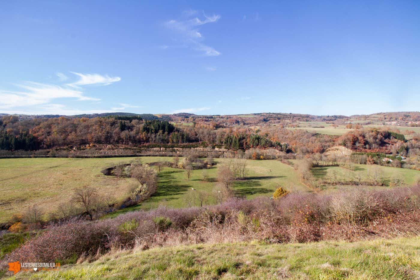 Vue depuis les environs de Saint-Pierre le Chastel