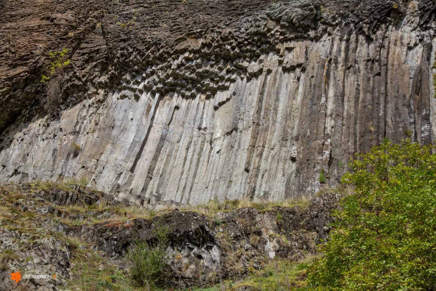 Orgues basaltiques près de Prades en Haute-Loire