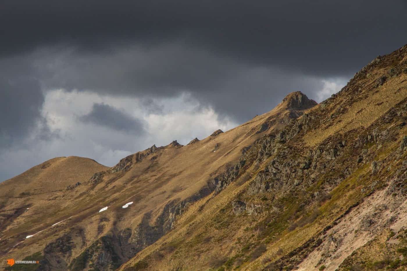 Crêtes du Sancy observées depuis le puy de Paillaret