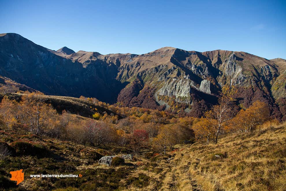 Les sommets du Sancy depuis les crêtes de la vallée de Chaudefour