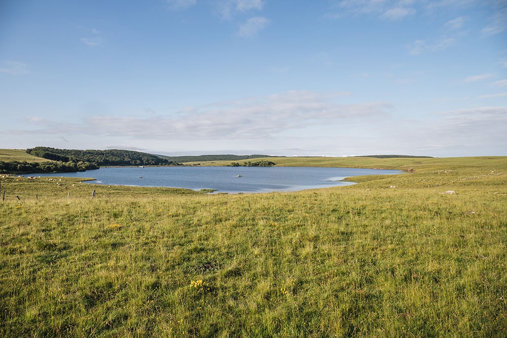 Lac sur le plateau de l'Aubrac 