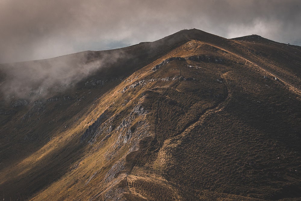 Sur les crètes près du Plomb du Cantal 